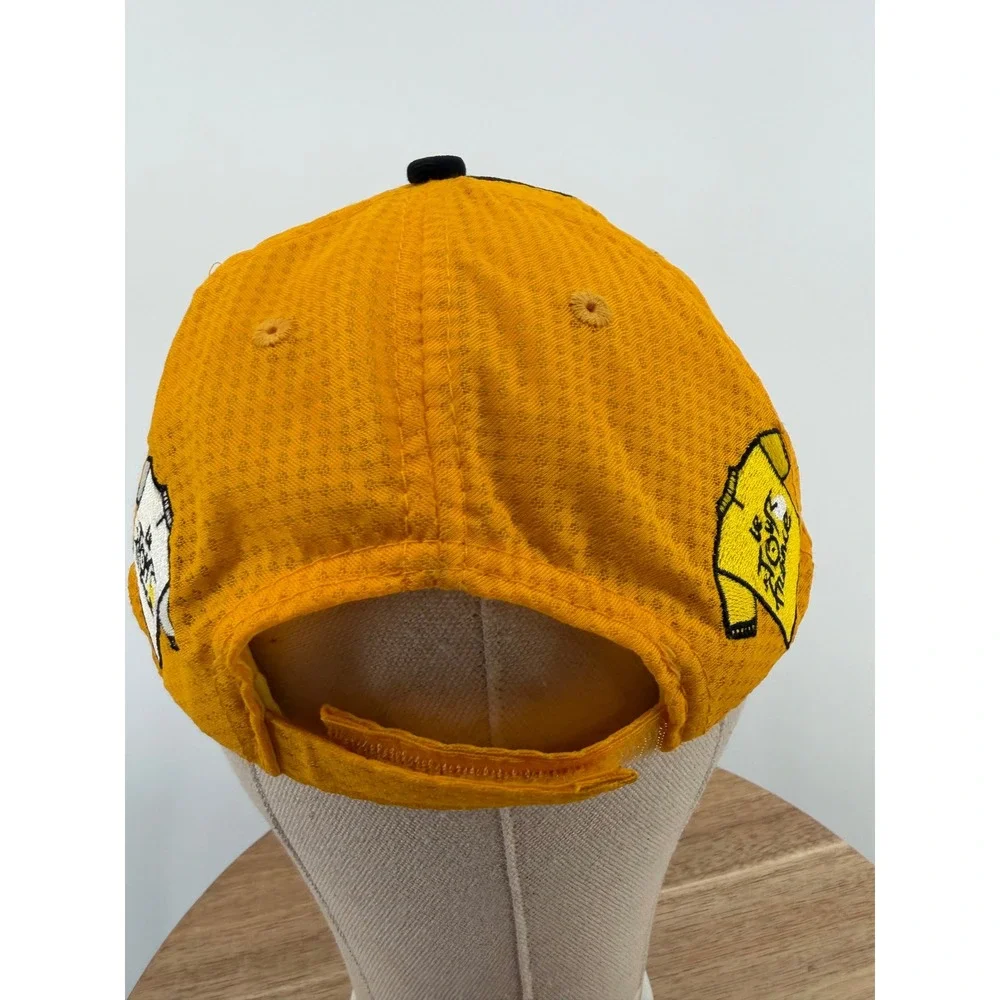 Le Tour de France Cycling Cap Hat Yellow Black Embroidered Adjustable‎ Strapback